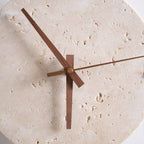 Zegary Travertine Clock Wall Lamp