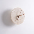 Zegary Travertine Clock Wall Lamp
