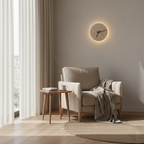 Zegary Travertine Clock Wall Lamp