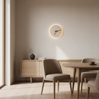 Zegary Travertine Clock Wall Lamp