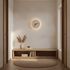 Zegary Travertine Clock Wall Lamp