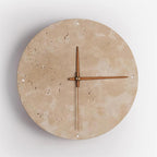 Zegary Travertine Clock Wall Lamp