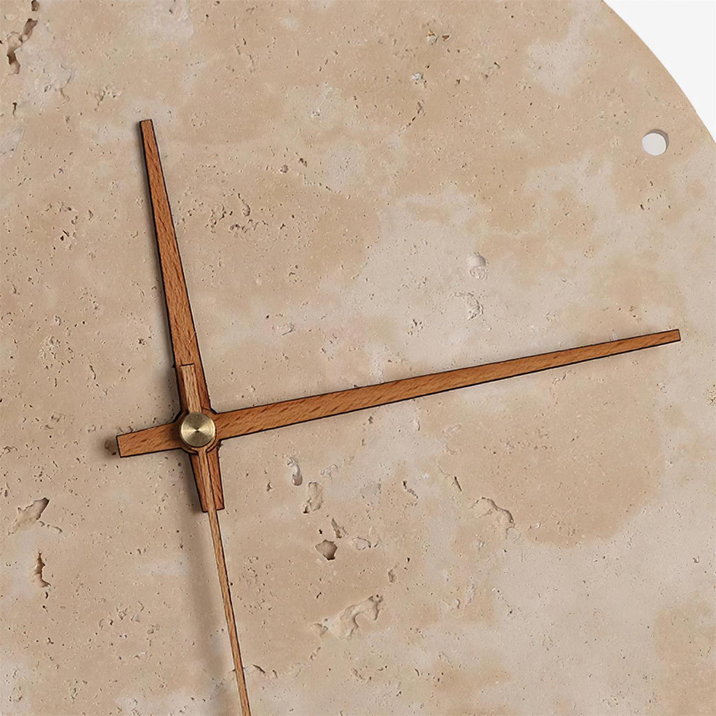 Zegary Travertine Clock Wall Lamp