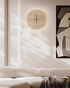 Zegary Travertine Clock Wall Lamp